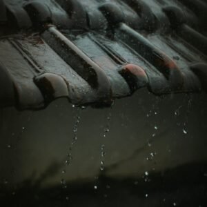 water droplets on roof during daytime